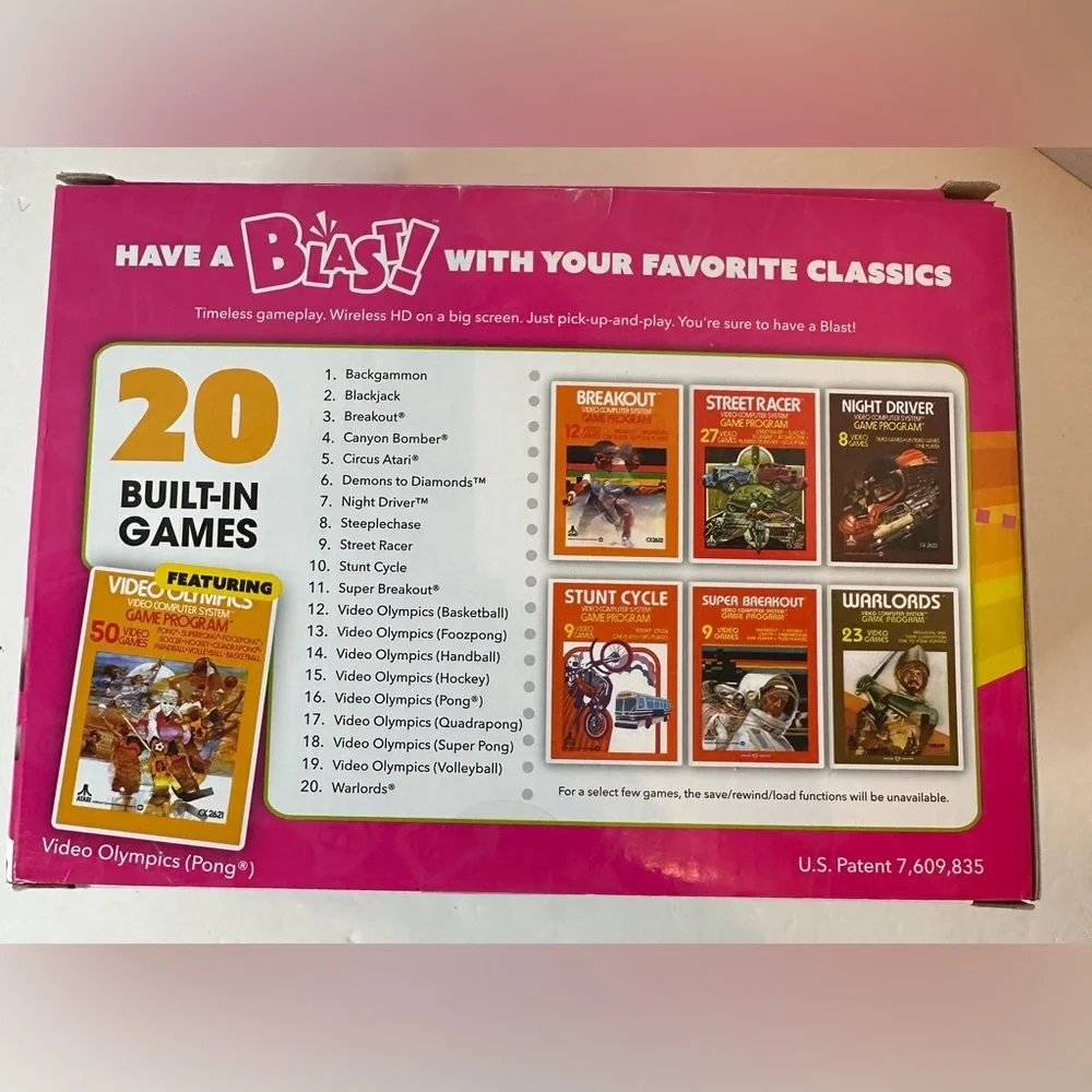 Atari Flashback Blast Vol.3 - Pong & Atari Hits Plug & Play Video Game 2 Player